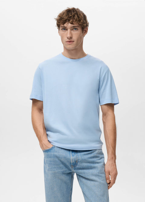 Mango t-shirt bellow in celestial