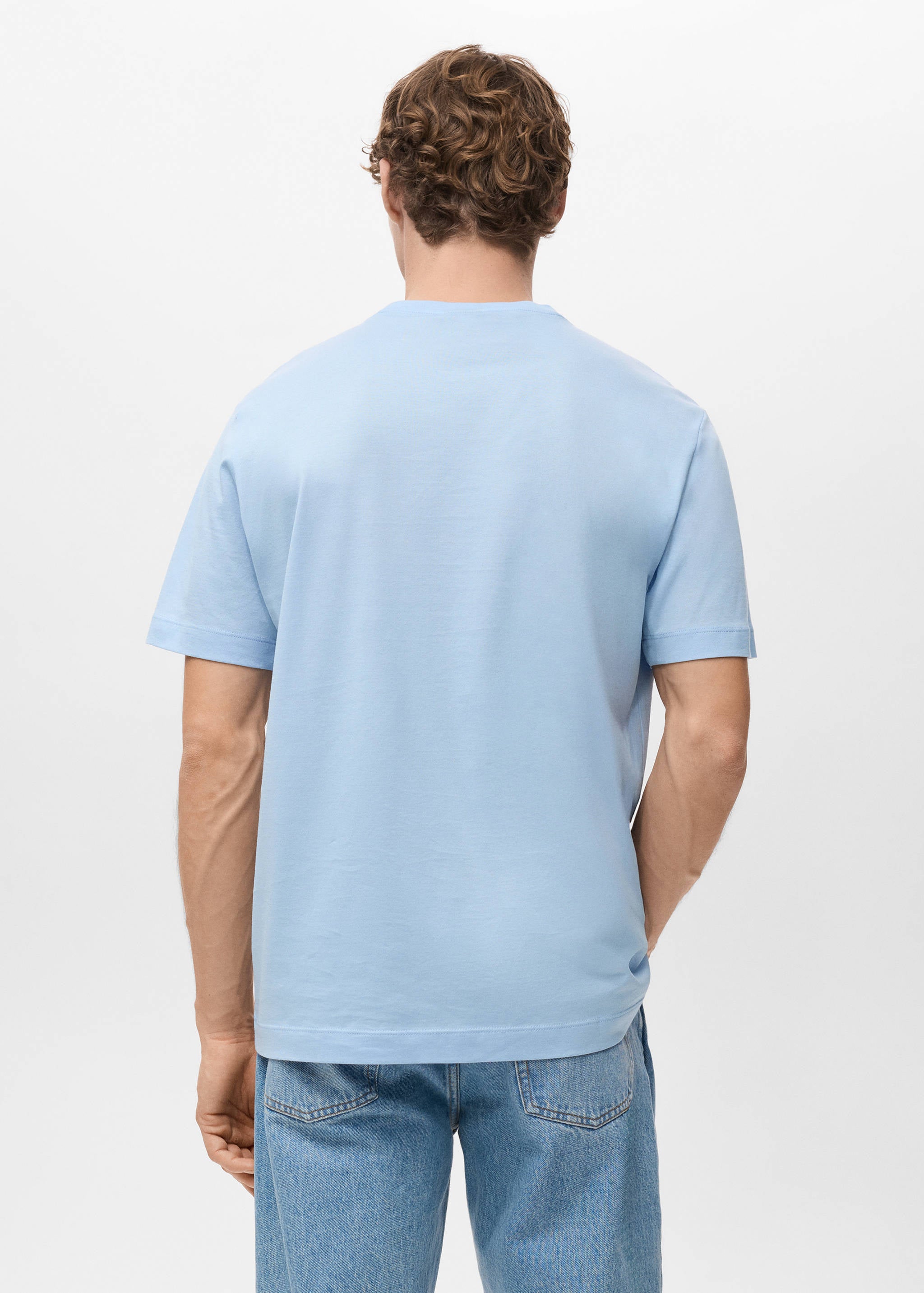 Mango t-shirt bellow in celestial-003