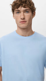 Mango t-shirt bellow in celestial-004