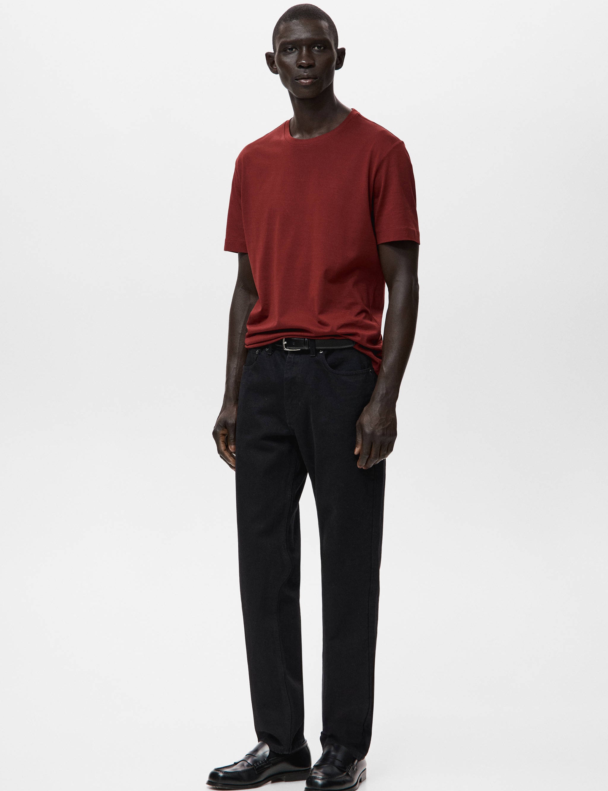Mango t-shirt bellow in cherry-001