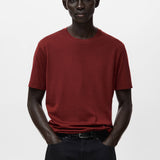 Mango t-shirt bellow in cherry-002