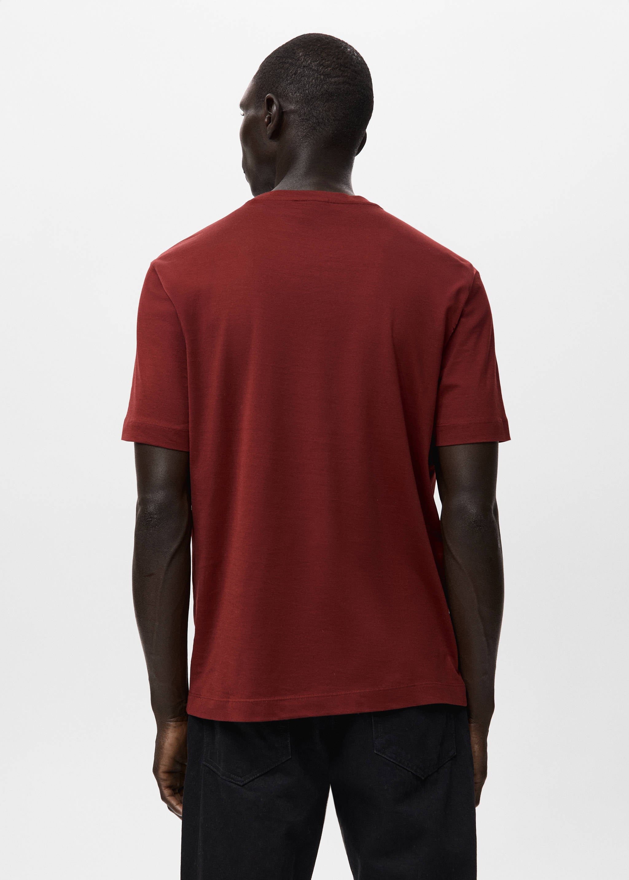 Mango t-shirt bellow in cherry-003