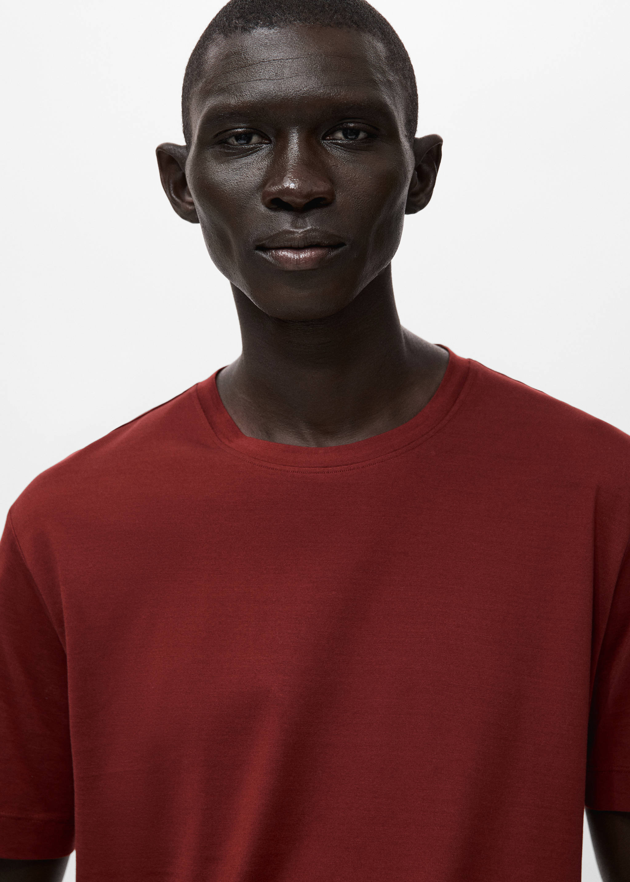 Mango t-shirt bellow in cherry-004