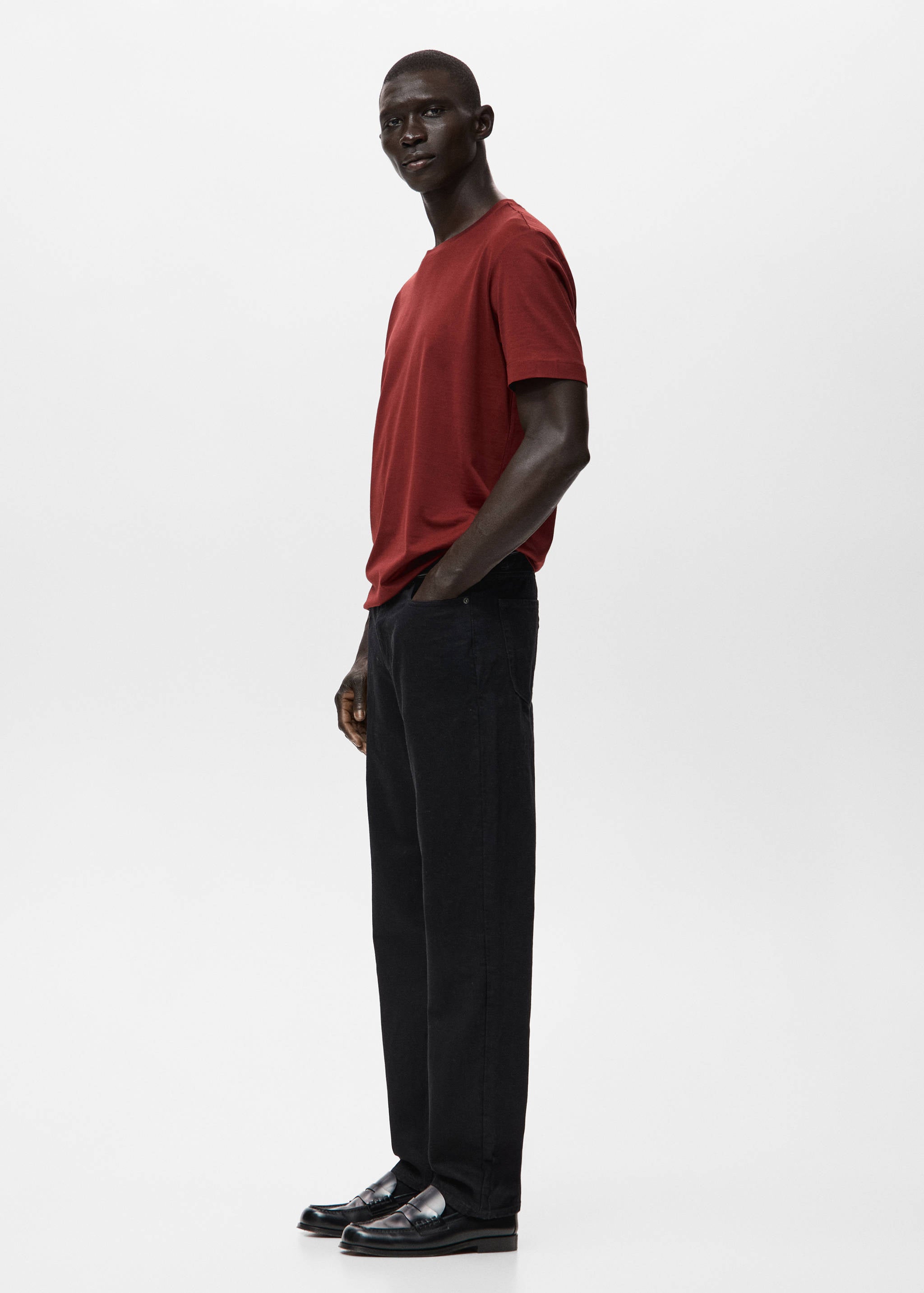Mango t-shirt bellow in cherry-008