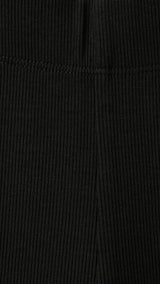 Mango leggings ribflare in black-023