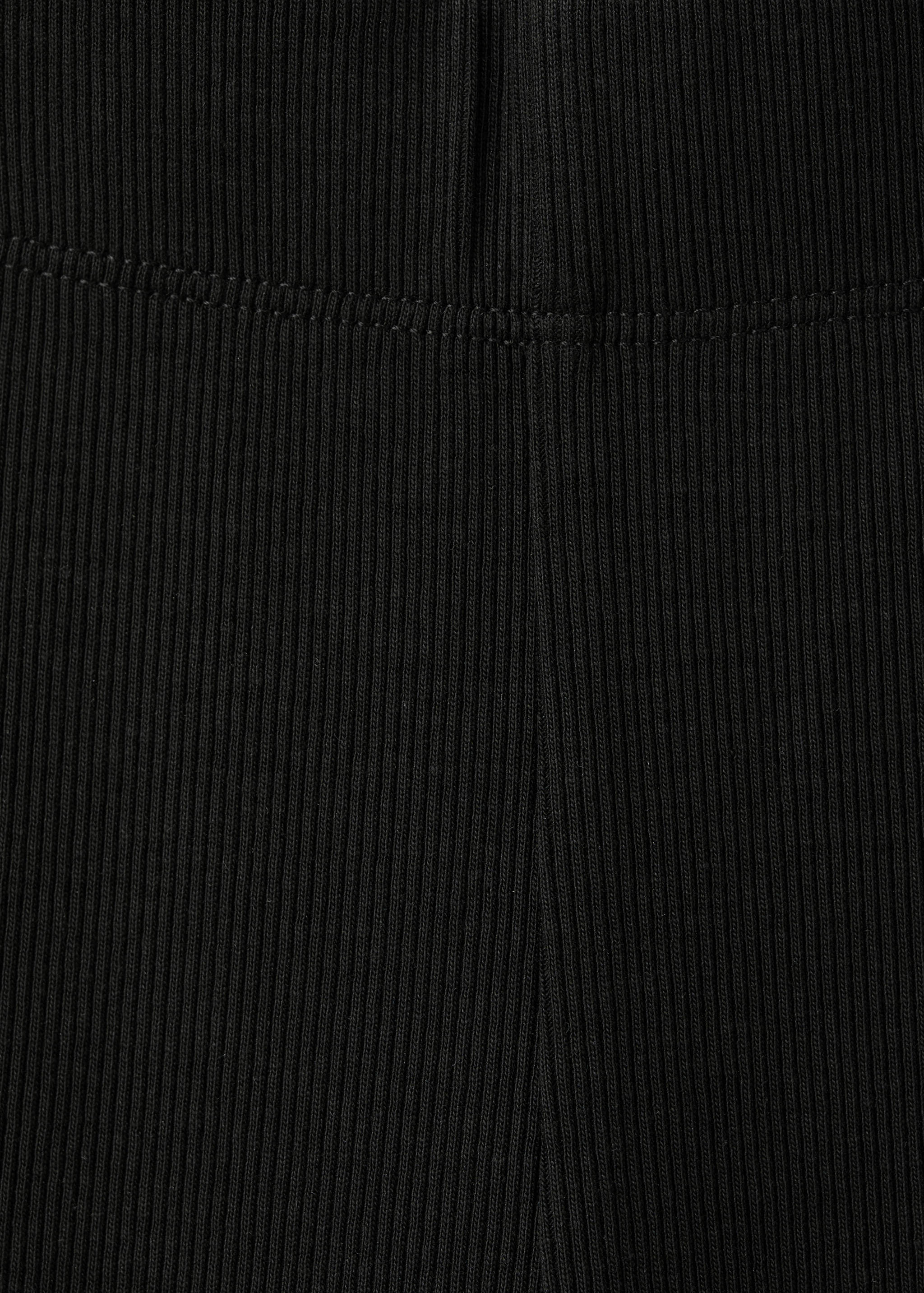 Mango leggings ribflare in black-023