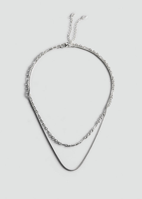 Mango necklace dallas in silver