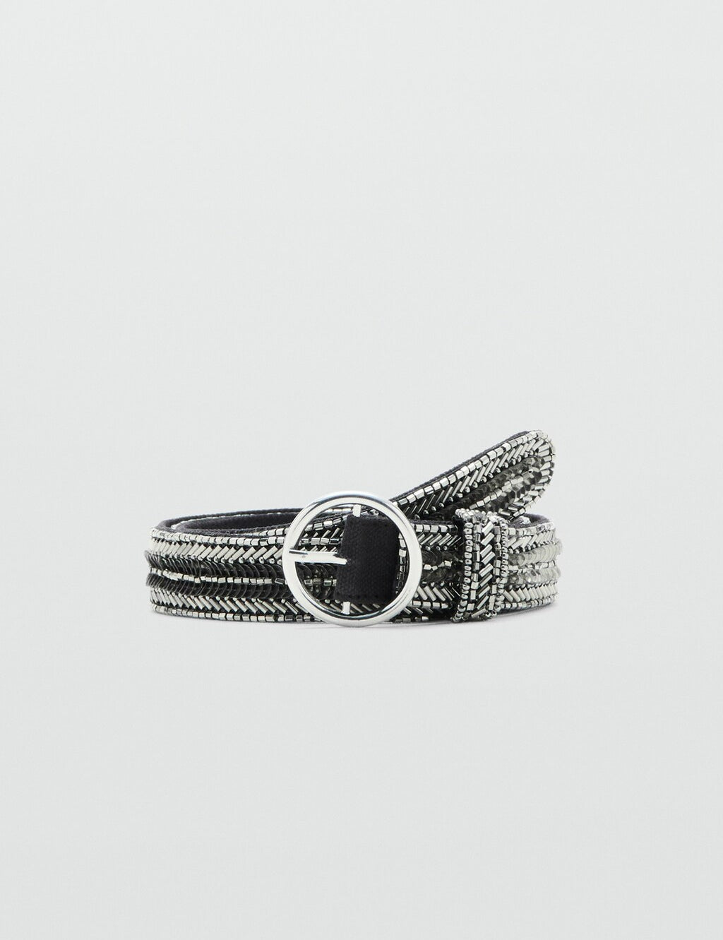 Mango belt beadsb in grey - Image 2