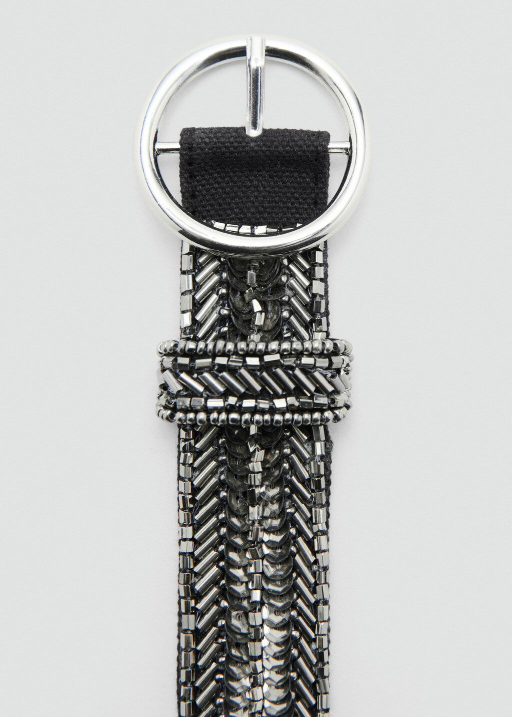 Mango belt beadsb in grey - Image 3