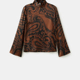 Mango blouse matilda in terracotta - Image 2