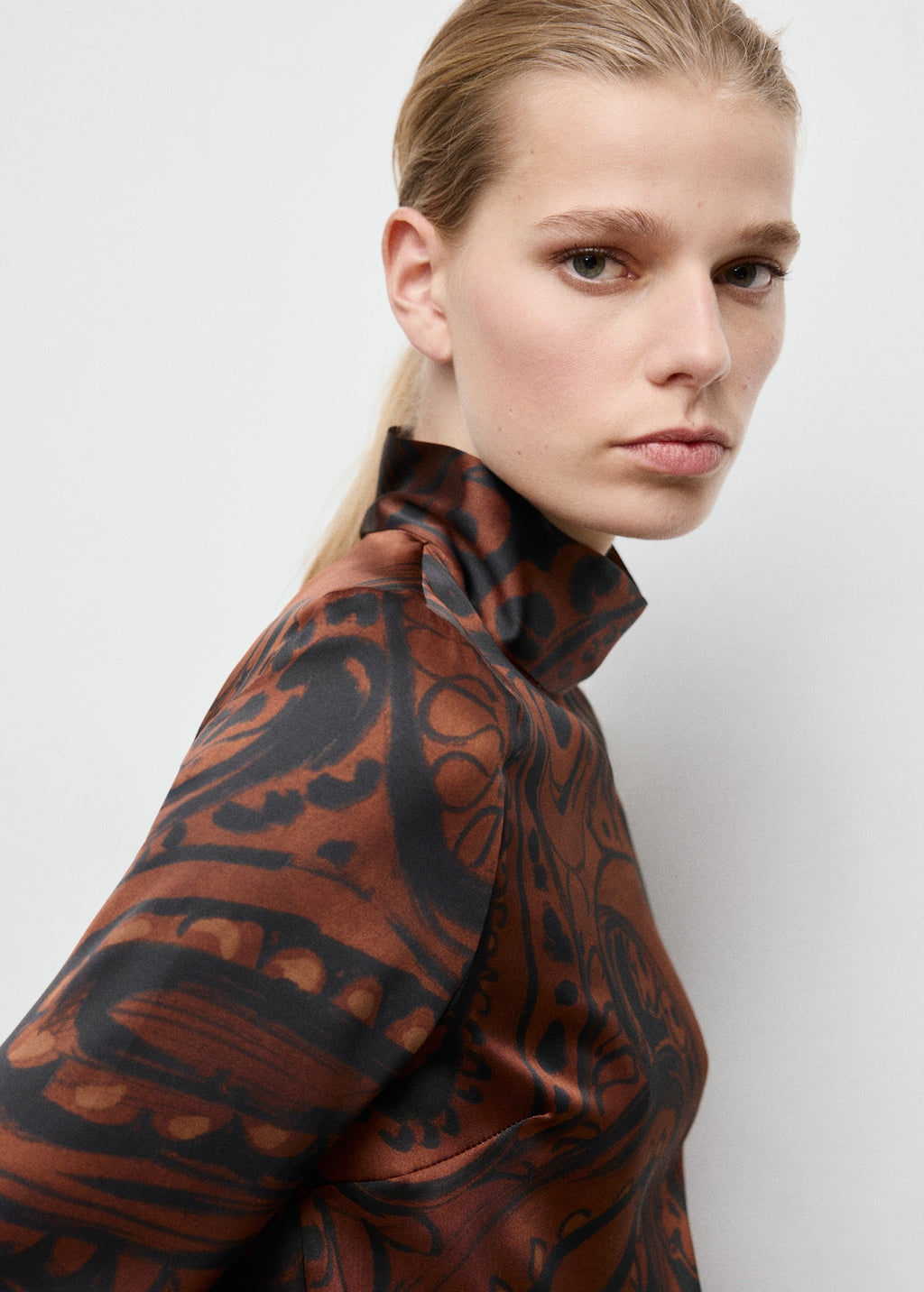 Mango blouse matilda in terracotta - Image 5