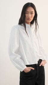 Mango blouse perle in white - Image 1
