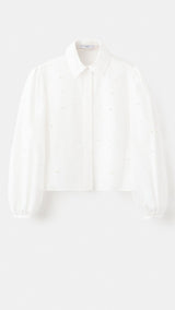 Mango blouse perle in white - Image 2