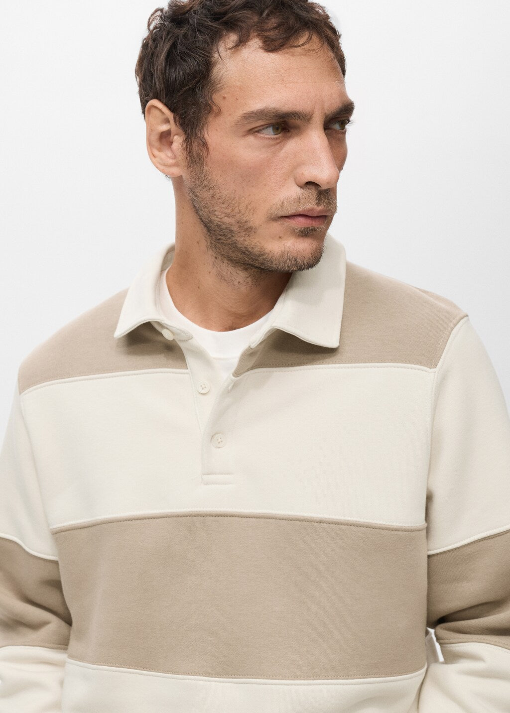 Mango sweatshirt bolar in camel - Image 5