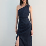 Mango dress marine in soft denim - Image 1