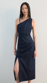 Mango dress marine in soft denim - Image 1