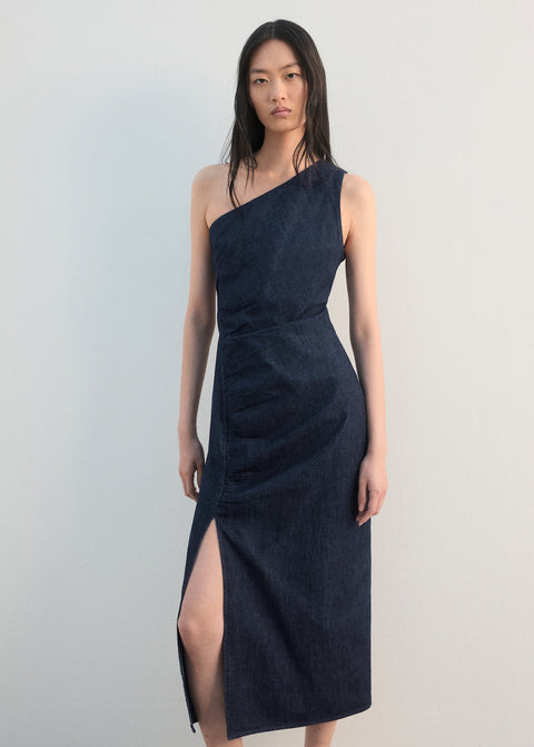 Mango dress marine in soft denim