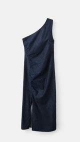 Mango dress marine in soft denim - Image 2