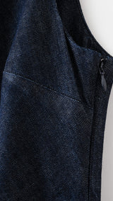 Mango dress marine in soft denim - Image 5