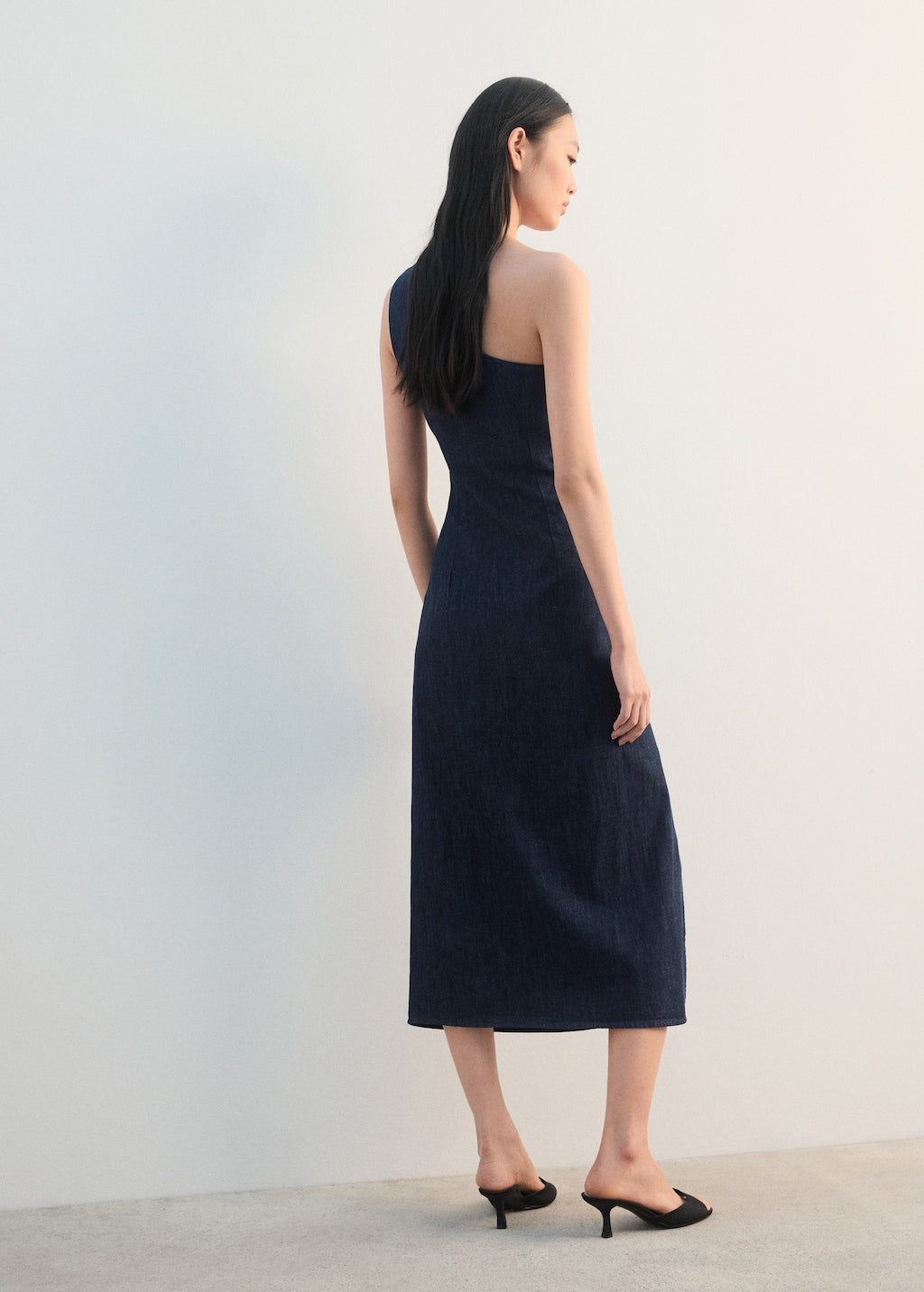 Mango dress marine in soft denim - Image 6