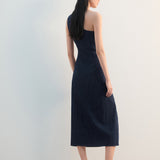 Mango dress marine in soft denim - Image 6