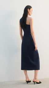 Mango dress marine in soft denim - Image 6