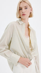 Mango shirt poke in pastel yellow - Image 1