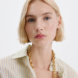 Mango shirt poke in pastel yellow - Image 4