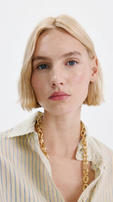 Mango shirt poke in pastel yellow - Image 4