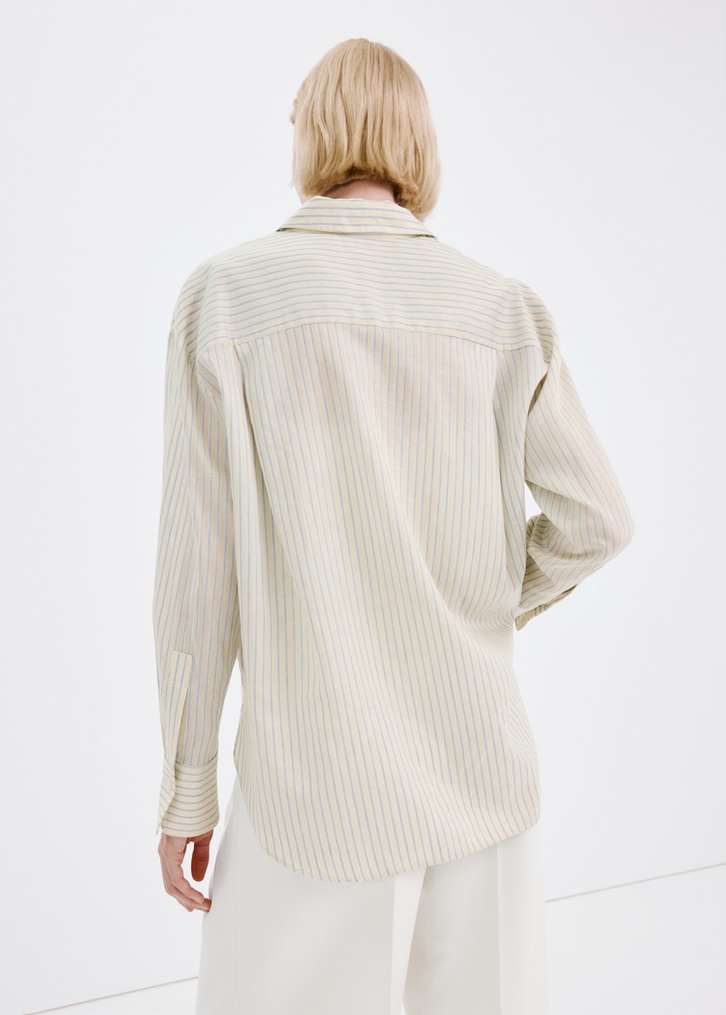 Mango shirt poke in pastel yellow - Image 7