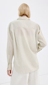 Mango shirt poke in pastel yellow - Image 7