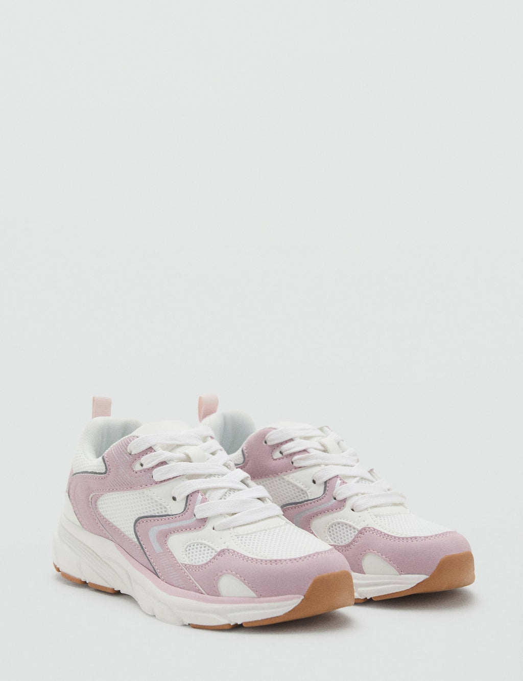 Mango trainers daisy in pastel pink - Image 1