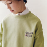 Mango sweatshirt edisco in lime - Image 3