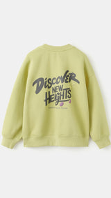 Mango sweatshirt edisco in lime - Image 5
