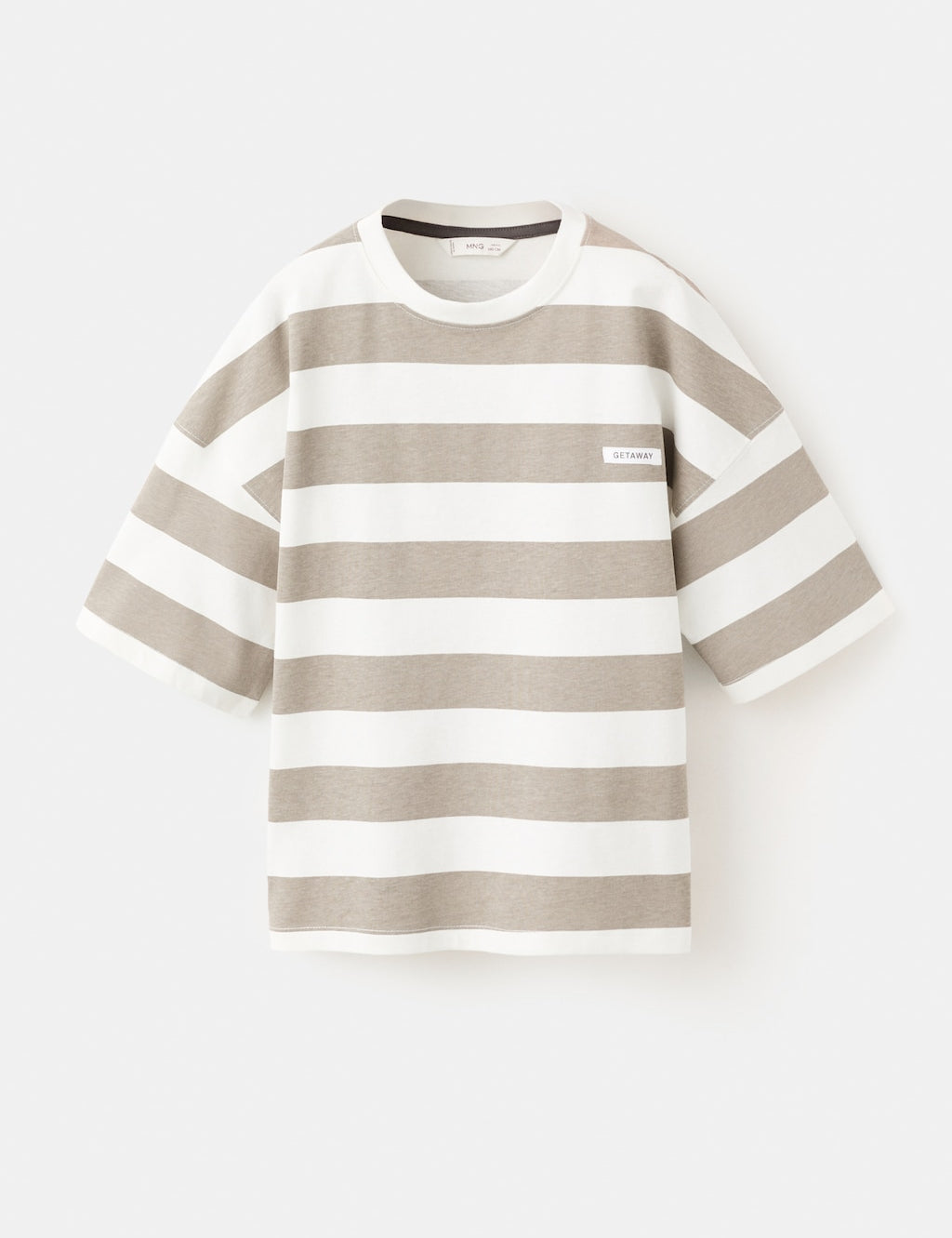 Mango t-shirt eget in mole - Image 1