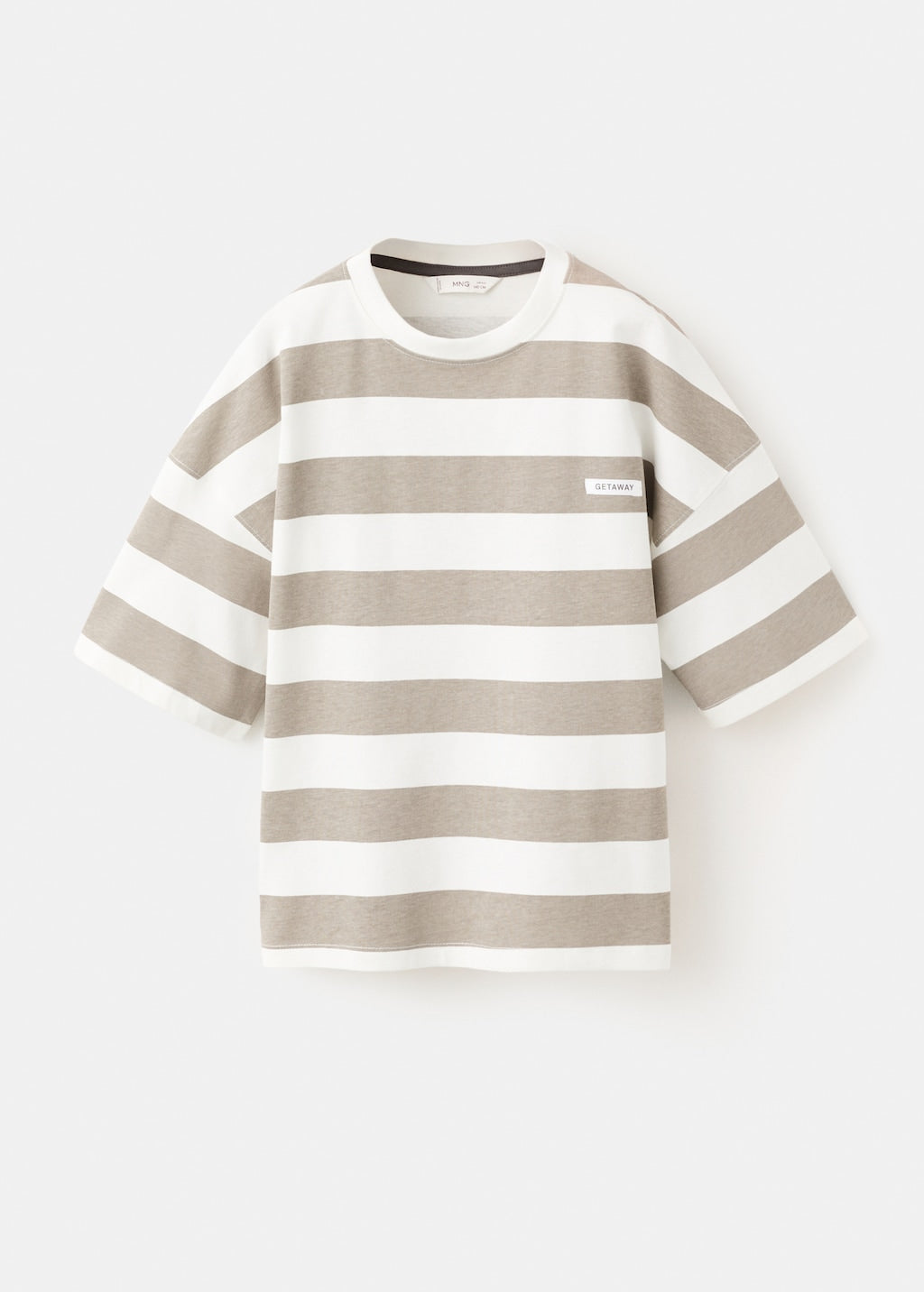 Mango t-shirt eget in mole - Image 1