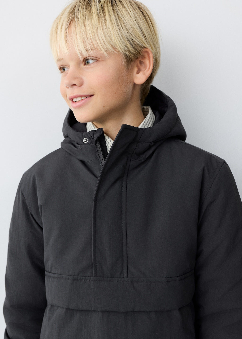 Mango puffer coat jupiter in anthracite - Image 4