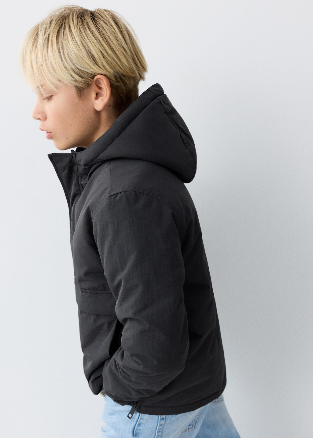 Mango puffer coat jupiter in anthracite - Image 5