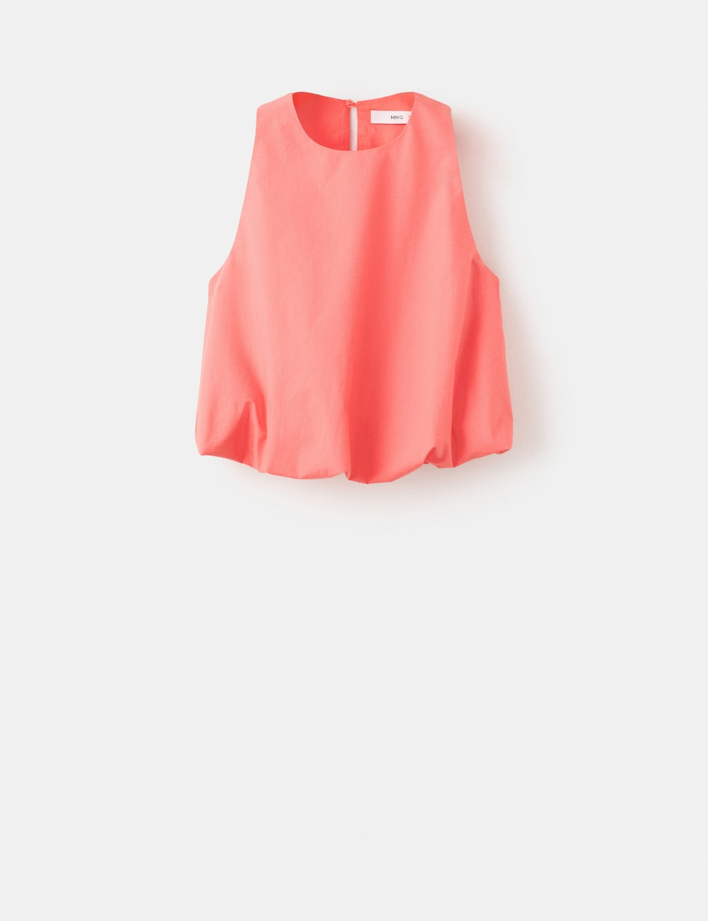 Mango blouse greek in coral - Image 2