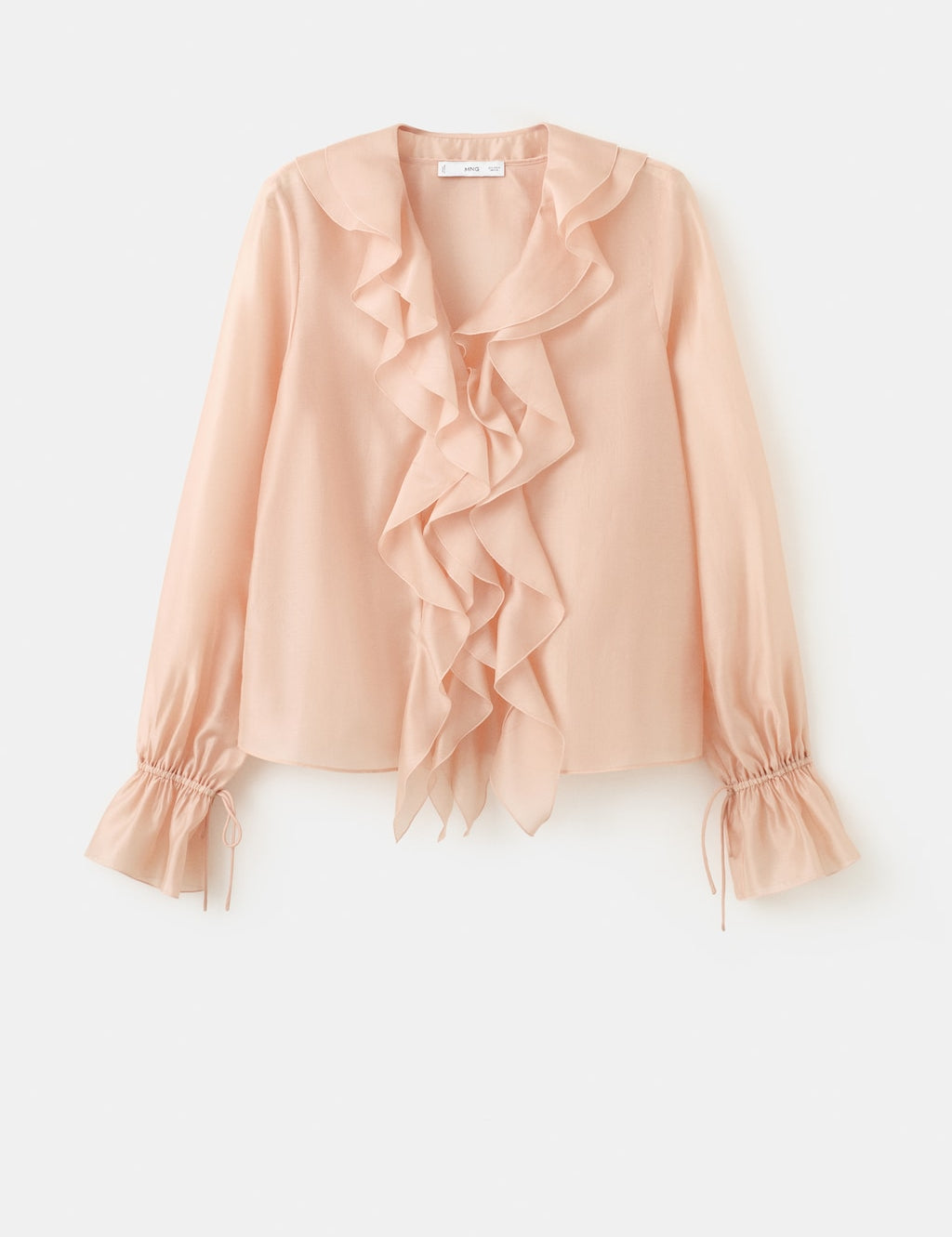 Mango blouse laila in pastel pink - Image 2