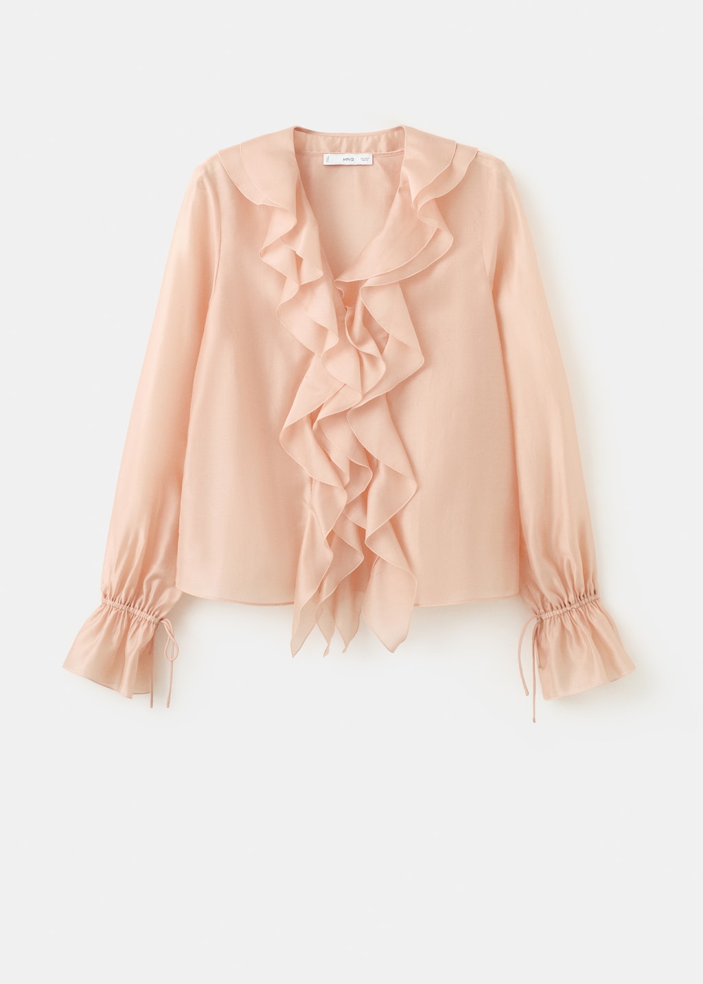 Mango blouse laila in pastel pink - Image 2