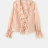 Mango blouse laila in pastel pink - Image 2