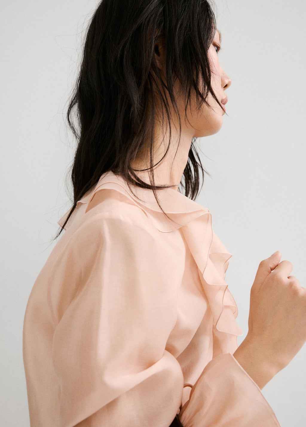 Mango blouse laila in pastel pink - Image 7