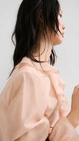 Mango blouse laila in pastel pink - Image 7