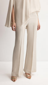 Mango trousers fleur in stone - Image 1