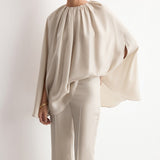 Mango trousers fleur in stone - Image 4