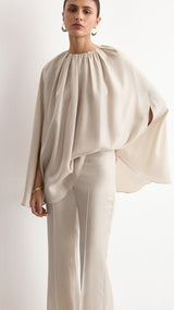 Mango trousers fleur in stone - Image 4