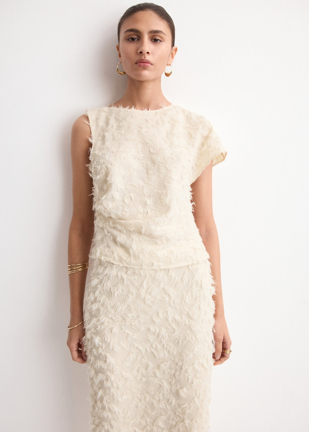 Mango skirt copito in raw - Image 4