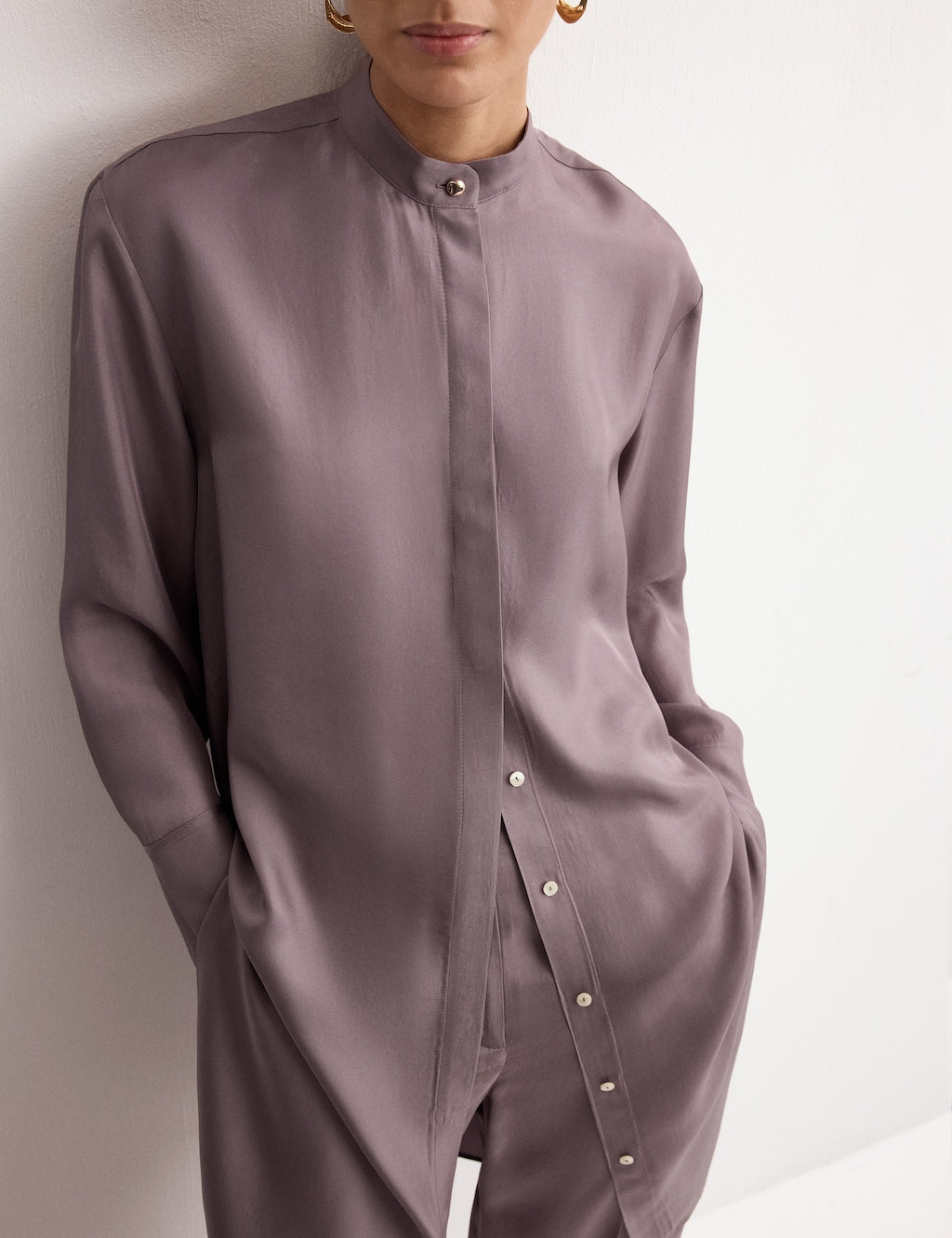 Mango shirt mina in pastel pink - Image 1