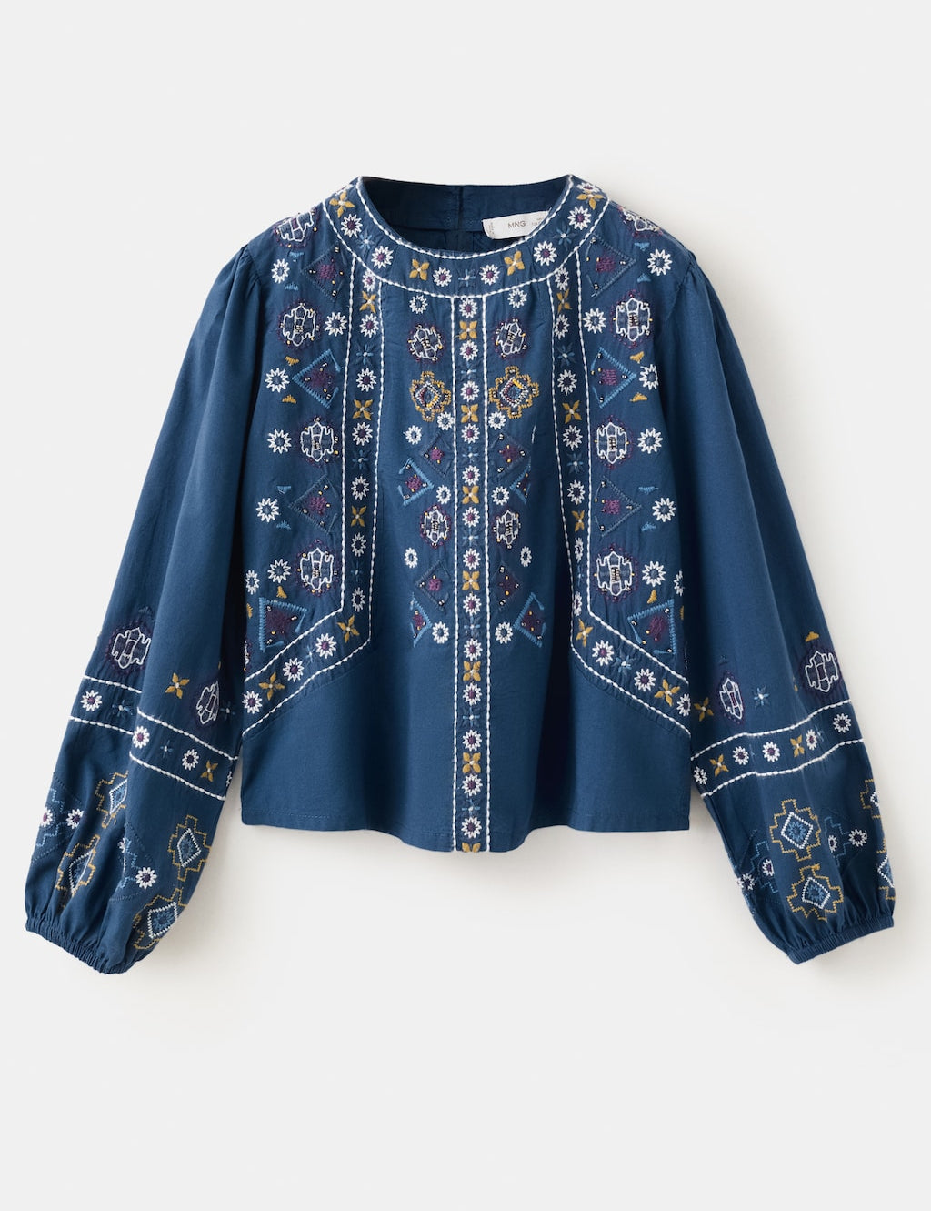 Mango blouse rania in navy - Image 2